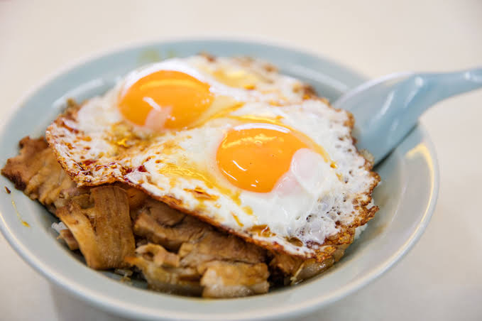 焼き豚卵飯